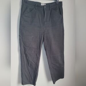 Everlane Womens 12 Utility Wide Leg Pants Hunter Green Minimalist Classic